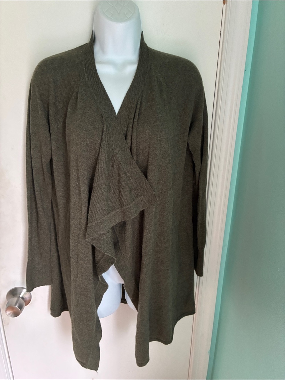 LOFT Wool blend Draped Open-Front Cardigan NWT